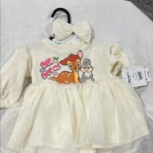 Infant Girl’s Disney Bambi dress with bloomers and headband